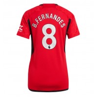 Manchester United Bruno Fernandes #8 Hjemmedrakt Dame 2023-24 Kortermet